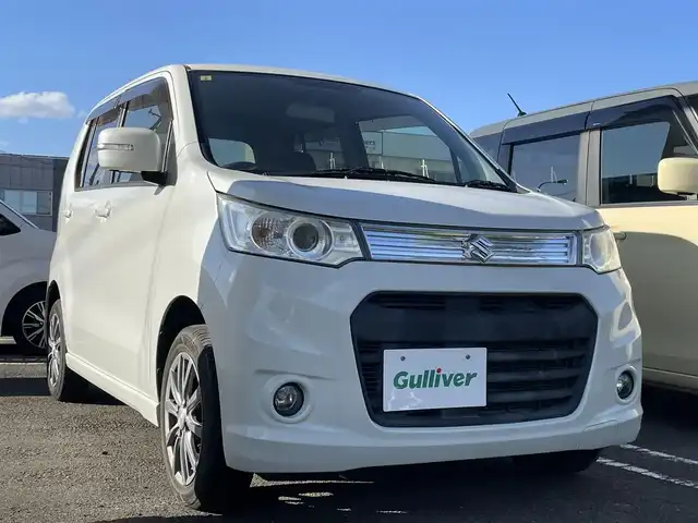 スズキ ワゴンＲ スティングレー X 宮城県 2014(平26)年 7.8万km パールホワイト 社外メモリーナビ/ワンセグTV/HIDヘッドライト/バックカメラ/スマートキー/社外１４インチAW