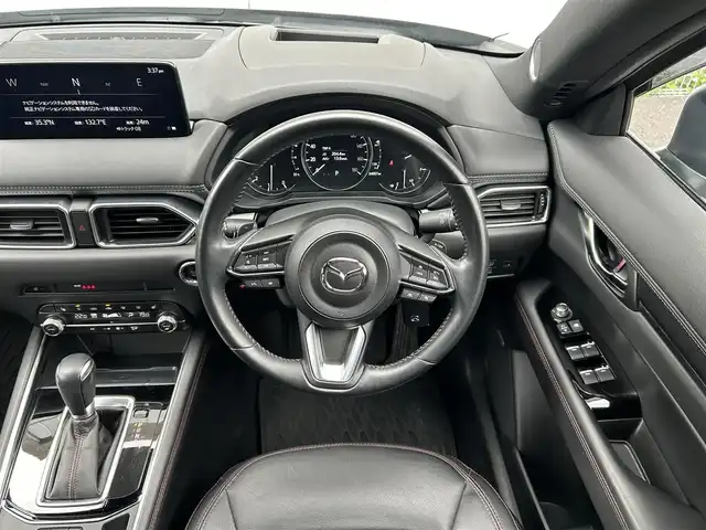 マツダ ＣＸ－５ XD スポーツアピアランス 島根県 2022(令4)年 3.4万km ジェットブラックマイカ ワンオーナー/純正ナビ　/(フルセグTV/ＤＶＤ再生/Ｂｌｕｅｔｏｏｔｈ接続)　/全方位カメラ　/ＢＯＳＥサウンドスピーカー/フリップダウンモニター(ALPINE)　　/前後ドライブレコーダー　/ＥＴＣ　/前席パワーシート/全席シートヒーター　/ステアリングヒーター/パドルシフト/電動パーキングブレーキ/レーダークルーズコントロール/前後コーナーセンサー/レーンアシスト/衝突軽減ブレーキ/横滑り防止装置/アイドリングストップ/スマートキー/プッシュスタート/純正LEDヘッドライト/純正19インチアルミホイール/純正フロアマット/保証書・取説・スペアキー1本/　