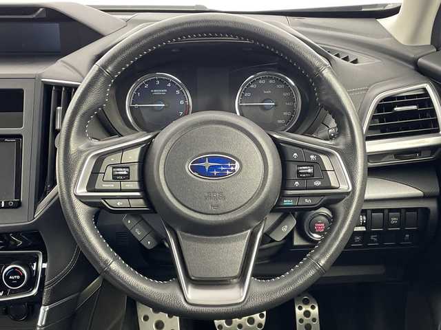 スバル フォレスター ハイブリッド アドバンス 新潟県 2019(令1)年 6.7万km ダークブルーパール アイサイト/　・衝突軽減ブレーキ/　・レーダークルーズコントロール/　・レーンキープアシスト/　・ブラインドスポットモニター/社外ナビ/　・フルセグTV/　・Bluetooth/　・DVD再生機能/バック/サイドカメラ/ETC/ドライブレコーダー/ハーフレザーシート/全席シートヒーター/前席パワーシート/オートライト/オートハイビーム/LEDヘッドライト/プッシュスタート/オートブレーキホールド/パドルシフト/電動格納ミラー/ウィンカーミラー/ミラーヒーター/純正フロアマット