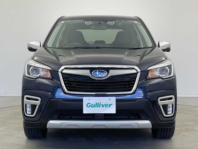 スバル フォレスター ハイブリッド アドバンス 新潟県 2019(令1)年 6.7万km ダークブルーパール アイサイト/　・衝突軽減ブレーキ/　・レーダークルーズコントロール/　・レーンキープアシスト/　・ブラインドスポットモニター/社外ナビ/　・フルセグTV/　・Bluetooth/　・DVD再生機能/バック/サイドカメラ/ETC/ドライブレコーダー/ハーフレザーシート/全席シートヒーター/前席パワーシート/オートライト/オートハイビーム/LEDヘッドライト/プッシュスタート/オートブレーキホールド/パドルシフト/電動格納ミラー/ウィンカーミラー/ミラーヒーター/純正フロアマット