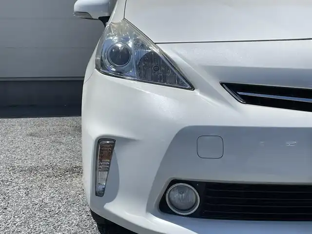 トヨタ プリウス α S 茨城県 2014(平26)年 11.8万km ホワイトパールクリスタルシャイン NSZA-X64T/Bt/フルセグ/Bカメラ/ビルドインETC/Gフロアマット/オートライト/ABS/カーテンエアバック/スマートキー