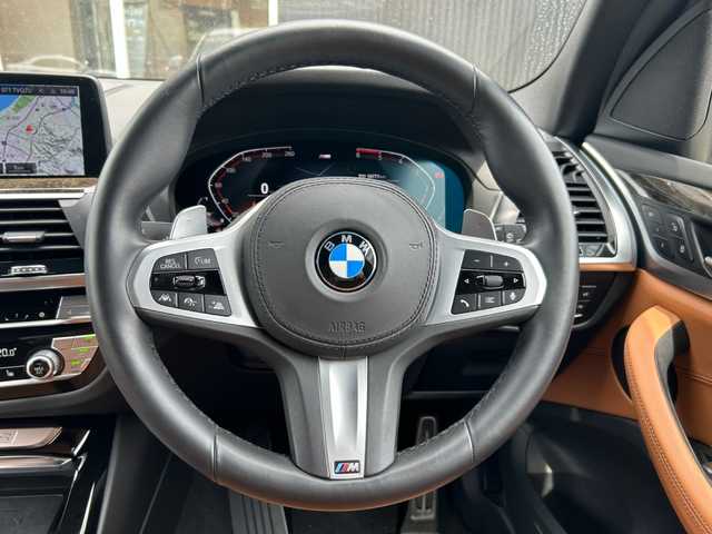 ＢＭＷ Ｘ３ xDrive20d Mスポーツ 福岡県 2021(令3)年 6万km アルピンホワイトⅢ ハイラインパッケージ/コニャックレザー/シートヒーター/アダプティブクルーズコントロール/ブラインドスポットモニター/レーンキープアシスト/純正ナビ/フルセグTV/全方位カメラ/Bluetooth/バックカメラ/パワーバックドア　/LEDヘッドライト/オートハイビーム　/前後ドライブレコーダー/純正19インチアルミホイール/ミラー一体型ＥＴＣ