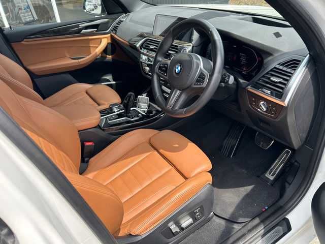 ＢＭＷ Ｘ３ xDrive20d Mスポーツ 福岡県 2021(令3)年 6万km アルピンホワイトⅢ ハイラインパッケージ/コニャックレザー/シートヒーター/アダプティブクルーズコントロール/ブラインドスポットモニター/レーンキープアシスト/純正ナビ/フルセグTV/全方位カメラ/Bluetooth/バックカメラ/パワーバックドア　/LEDヘッドライト/オートハイビーム　/前後ドライブレコーダー/純正19インチアルミホイール/ミラー一体型ＥＴＣ