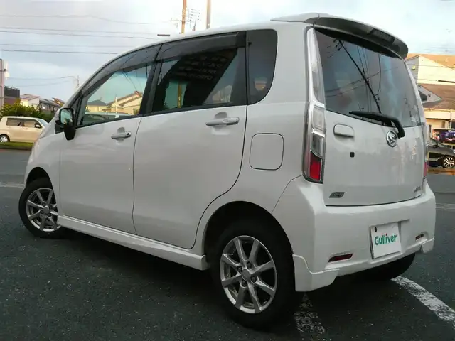 ダイハツ ムーヴ カスタム G 静岡県 2011(平23)年 3.8万km パールホワイトⅢ 禁煙車/carrozzeria SDナビ/（CD/DVD/BT/AM/FM/フルセグTV)/プッシュスタート・スマートキー/オートライト/HIDヘッドライト/革巻きステアリングホイール/保証書・取扱説明書