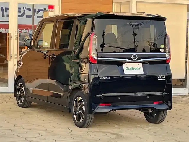 日産 ルークス HWS X プロパイロットED 宮崎県 2020(令2)年 5.5万km ブラック 純正9インチＳＤナビ【MM320D-L】/・CD/DVD/BT/フルセグ/全方位カメラ/純正ナビ連動ドライブレコーダー/両側パワースライドドア/エマージェンシーブレーキ/車線逸脱防止支援システム/プロパイロット（自動運転技術）/踏み間違え防止アシスト/標識認識機能/ふらつき警報/電動パーキングブレーキ/LEDヘッドライト/フォグランプ/純正14インチアルミホイール/アイドリングストップ/純正ETC2.0/スマートキー×2