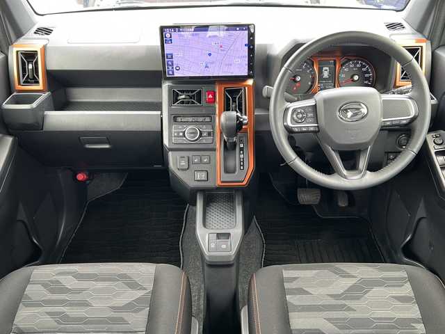 ダイハツ タフト G 石川県 2023(令5)年 1.7万km レイクブルーメタリック 純正１０インチナビ（CD/DVD/Bluetooth/HDMI）　/フルセグ　/ETC/ドライブレコーダー/全方位カメラ　/シートヒーター　/スカイルーフ　/4WD/本革ステアリング　/ワンオーナー　/衝突被害軽減システム/ABS/横滑り防止装置/LEDヘッドライト/オートライト