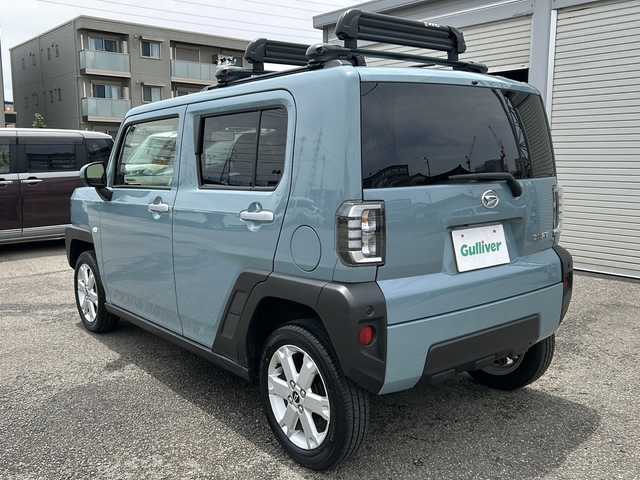 ダイハツ タフト G 石川県 2023(令5)年 1.7万km レイクブルーメタリック 純正１０インチナビ（CD/DVD/Bluetooth/HDMI）　/フルセグ　/ETC/ドライブレコーダー/全方位カメラ　/シートヒーター　/スカイルーフ　/4WD/本革ステアリング　/ワンオーナー　/衝突被害軽減システム/ABS/横滑り防止装置/LEDヘッドライト/オートライト
