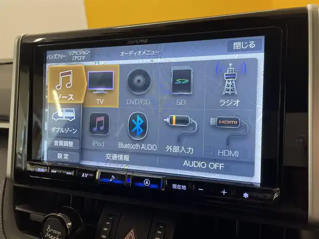 トヨタ ＲＡＶ４ アドベンチャー 群馬県 2020(令2)年 4.9万km アティチュードブラックマイカ セーフティセンス/サンルーフ/TRDフロントバンパーガーニッシュ/TRDマッドガード/アルパイン9インチメモリナビ/　　CD/DVD/BT/フルセグ/MSV/HDMI/バックカメラ/パワーバックドア/レーダークルーズコントロール/LEDオートライト/オートハイビーム/レザーシート/前席シートヒーター/前席シートベンチレーション/運転席パワーシート/純正19インチAW/コーナーセンサー/ドライブレコーダー/レーンアシスト/デジタルインナーミラー/オートブレーキホールド/ダウンヒルアシストコントロール/ステアリングヒーター/ステアリングスイッチ/横滑り防止装置/サイド・カーテンエアバッグ/スマートキー/ビルトインETC/4WD