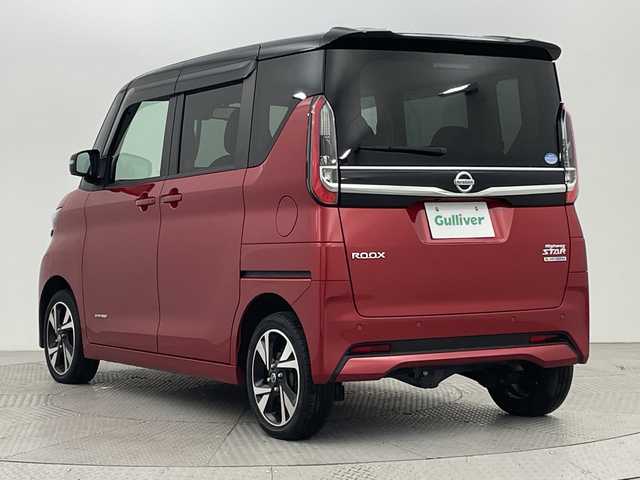 日産 ルークス HWS Gターボ プロパイロットED 新潟県 2020(令2)年 5万km スパークリングレッド/ブラック 4WD/プロパイロット/エンジンスターター/純正SDナビ/　CD/DVD/Bluetooth/フルセグTV/アラウンドビューモニター/両側パワースライドドア/フットオープナー/LEDオートライト/フォグランプ/シートヒーター/純正15インチアルミホイール/ステアリングリモコン/電格ミラー/ウィンカーミラー/ドラレコ/スマートキー/ビルトインETC