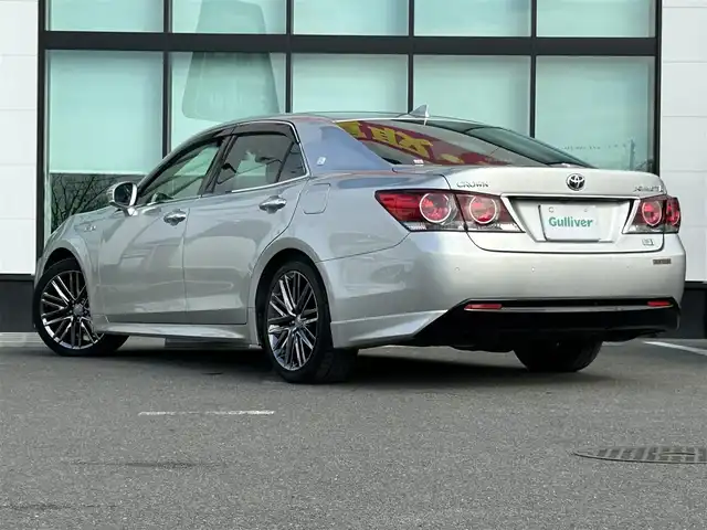 トヨタ クラウン ハイブリッド アスリートS 和歌山県 2016(平28)年 7.9万km プレシャスシルバー 後期型/純正8インチナビ/バックカメラ/衝突被害軽減ブレーキ/レーダークルーズコントロール/横滑り防止装置/前後コーナーセンサー/ドライブレコーダー/ETC/パワーシート/シートヒーター/ステアリングヒーター/オートライト/LEDヘッドライト/フォグランプ/レザー調シートカバー