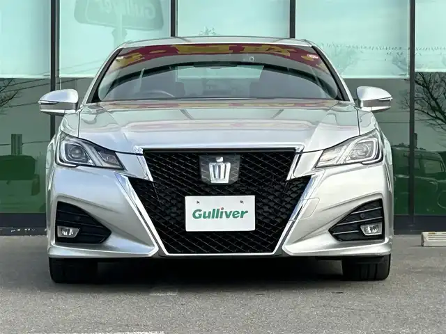 トヨタ クラウン ハイブリッド アスリートS 和歌山県 2016(平28)年 7.9万km プレシャスシルバー 後期型/純正8インチナビ/バックカメラ/衝突被害軽減ブレーキ/レーダークルーズコントロール/横滑り防止装置/前後コーナーセンサー/ドライブレコーダー/ETC/パワーシート/シートヒーター/ステアリングヒーター/オートライト/LEDヘッドライト/フォグランプ/レザー調シートカバー