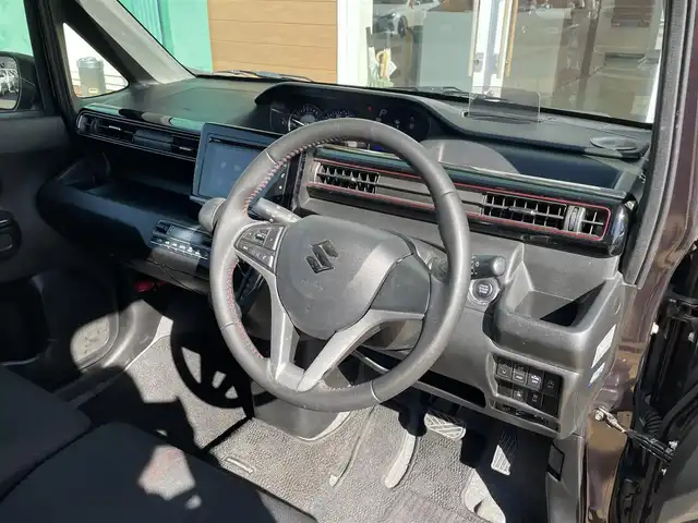 スズキ ワゴンＲ スティングレー HYBRID X 宮崎県 2017(平29)年 8.6万km ムーンライトバイオレットPM 純正ナビ/・Bluetooth/CD/DVD/フルTV/全方位モニター/プッシュスタート/スズキセーフティサポート/レーンキープアシスト/D席シートヒーター/LEDヘッドライト/フォグランプ/オートライト/純正14インチAW/純正フロアマット