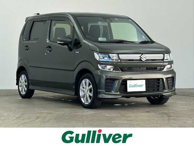 スズキ ワゴンＲ HYBRID FZ 千葉県 2020(令2)年 6.4万km クールカーキPM 禁煙車/スズキセーフティサポート/・デュアルセンサーブレーキサポート/・ヘッドアップディスプレイ/・車線逸脱警報システム/・コーナーセンサー/純正８インチメモリナビ/・型番：CN-RZ853/・CD/DVD/Bluetooth/フルセグTV/・全方位カメラ/D席シートヒーター/革巻きステアリング/・ステアリングスイッチ/純正フロアマット/純正１４インチAW/オートライト/・LEDヘッドライト/スマートキー&プッシュスタート