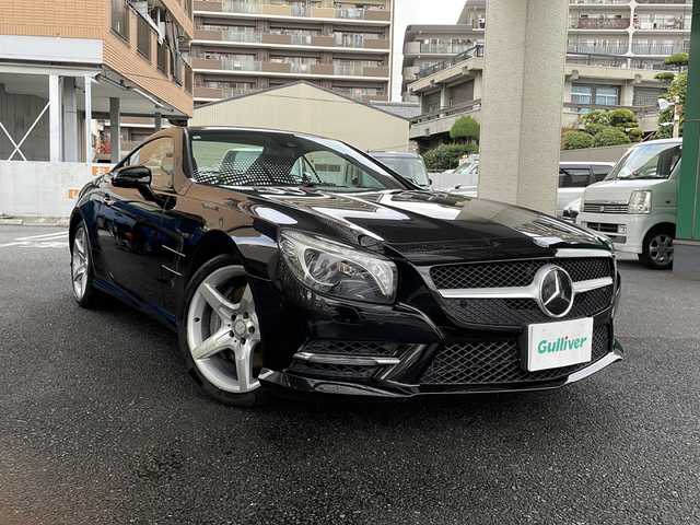 メルセデス・ベンツ ＳＬ３５０ AMGスポーツパッケージ 大阪府 2014(平26)年 5.3万km オブシディアンブラック 純正ナビ/フルセグTV/Bluetooth/バックカメラ/衝突軽減ブレーキ/レーンキープアシスト/ブラインドスポットアシスト/レーダークルーズコントロール/レザーシート/シートヒーター/エアーシート/スマートキー/プッシュスタート/キセノンライト