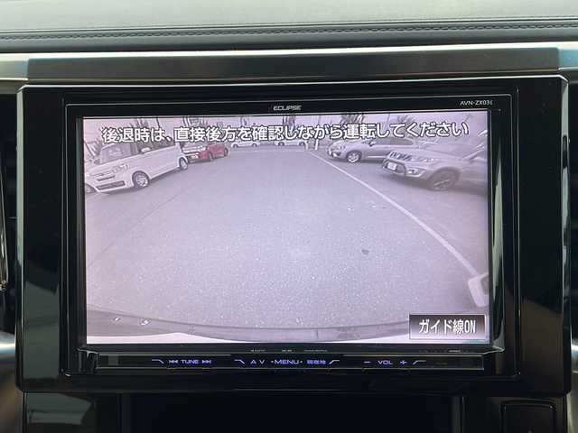 トヨタ アルファード X 青森県 2015(平27)年 12.3万km ブラック 4WD/ワンオーナー/社外9インチナビ・フルセグTV/CD・DVD・Bluetooth・SD/バックカメラ/社外フリップダウンモニター/片側パワースライドドア/ステアリングリモコン/前後ドライブレコーダー/LEDヘッドライト/フォグランプ/純正16インチアルミ/プッシュスタート/スマートキー/スペアキー/保証書・取説書
