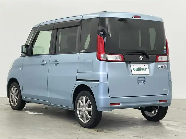 スズキ スペーシア X 富山県 2013(平25)年 5.9万km フィズブルーパールメタリック 純正ディスプレイオーディオ/（AM/FM/AUX/USB/BT）/ワンセグTV/バックカメラ/片側パワースライドドア/横滑り防止装置/ETC/社外14インチAW/スマートキー×２/プッシュスタート/純正フロアマット/アイドリングストップ/ステアリングリモコン