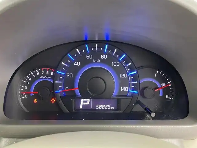 スズキ スペーシア X 富山県 2013(平25)年 5.9万km フィズブルーパールメタリック 純正ディスプレイオーディオ/（AM/FM/AUX/USB/BT）/ワンセグTV/バックカメラ/片側パワースライドドア/横滑り防止装置/ETC/社外14インチAW/スマートキー×２/プッシュスタート/純正フロアマット/アイドリングストップ/ステアリングリモコン