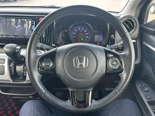 ホンダ Ｎ ＷＧＮ カスタム G ターボパッケージ 岡山県 2014(平26)年 8.8万km スマートブラック 登録時走行距離87574km/純正ナビ：VXM-152VFi/(AM/FM/SD/TV/Bluetooth)/シティブレーキアクティブシステム/バックカメラ/パドルシフト/ステアリングスイッチ/ETC/純正14インチアルミホイール/プッシュスタート/スマートキー