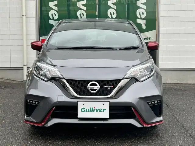日産 ノート ニスモS 新潟県 2020(令2)年 0.8万km ダークメタルグレー ワンオーナー/メモリナビ/フルセグテレビ/ウィンカーミラー/ドアバイザー/ETC/プッシュスタート/純正ホイール/ドラレコ/電動格納ミラー/Bluetooth
