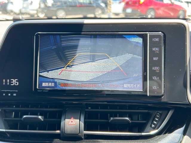トヨタ Ｃ－ＨＲ G 千葉県 2019(令1)年 1.4万km ブラックマイカ 純正ナビ/フルセグTV/Bluetooth/ETC2.0/クルーズコントロール/衝撃被害軽減システム/オートライト/オートマチックハイビーム/EVモード/プッシュスタート/スマートキー/スペアキー×1/LEDヘッドライト/純正アルミホイール/純正フロアマット/保証書/取扱説明書/盗難防止装置/横滑り防止装置/電動格納ウィンカーミラー