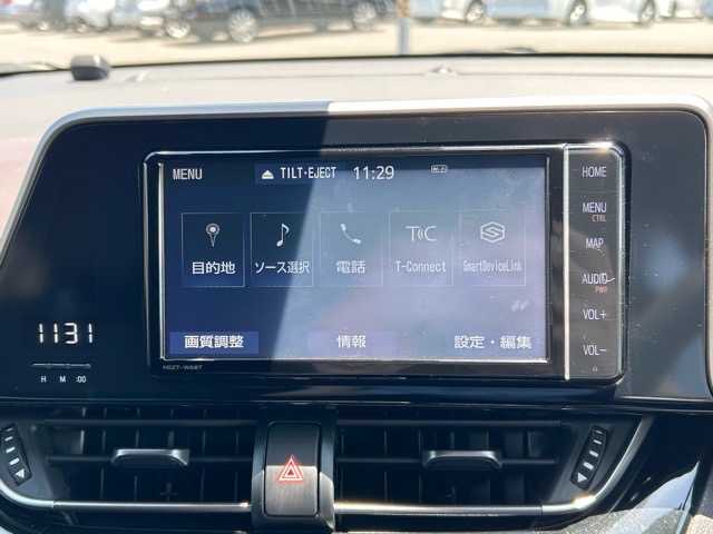 トヨタ Ｃ－ＨＲ G 千葉県 2019(令1)年 1.4万km ブラックマイカ 純正ナビ/フルセグTV/Bluetooth/ETC2.0/クルーズコントロール/衝撃被害軽減システム/オートライト/オートマチックハイビーム/EVモード/プッシュスタート/スマートキー/スペアキー×1/LEDヘッドライト/純正アルミホイール/純正フロアマット/保証書/取扱説明書/盗難防止装置/横滑り防止装置/電動格納ウィンカーミラー