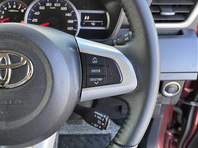 トヨタ ルーミー カスタムG 島根県 2020(令2)年 2万km ブラックマイカメタリック/ファイアークォーツレッドメタリック 純正9インチSDナビゲーション(NSZT-Y68T)/フルセグ BT SD CD DVD/全方位カメラ/サイドカメラ/レーンキープアシスト/クルーズコントロール/両側パワースライドドア/D/N席シートヒーター/オートマチックハイビーム/LEDヘッドライト/AUTOライト/フォグライト/後席サイドサンシェード/オートリトラミラー/ISOFIX/革巻きステアリング/ステアリングリモコン/純正14インチアルミホイール