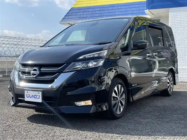 日産 セレナ ハイウェイスター 徳島県 2016(平28)年 10.3万km ダイヤモンドブラック (株)IDOMが運営する【じしゃロン徳島店】の自社ローン対象車両になります。こちらは現金ご利用時の価格です。自社ローンご希望の方は別途その旨お申付け下さい。”/純正9型ナビゲーション	/（フルセグ/CD/DVD/Bluetooth/Blu-ray)/ミラー型アラウンドビューモニター/フリップダウンモニター/ＥＴＣ/エマージェンシーブレーキ/トラクションコントロール/ECOモード切替/アイドリングストップ/両側パワースライドドア									/ハンズフリーオートスライドドア/前後コーナーセンサー/メッキドアハンドル/ＬＥＤヘッドライト/LEDデイライト/フォグランプ/クルーズコントロール/革巻きステアリング/電動格納ミラー/ステアリングリモコン/プッシュスタート/スマートキー						/スペアキー/Wエアバック