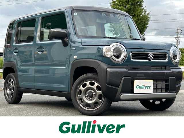 スズキ ハスラー HYBRID G 愛知県 2024(令6)年 0.1万km デニムブルー ガンメタリック 2トーン 登録時走行101km/後期型/ツートンルーフ/セーフティサポート/・デュアルカメラブレーキサポート/・誤発進抑制機能/・車線逸脱抑制機能/・車線逸脱警報機能/・ふらつき警報機能/・アダプティブクルーズコントロール/・ハイビームアシスト/・標識認識機能/・後退時ブレーキサポート/・後方誤発進抑制機能/・先行車発進お知らせ機能/リアパーキングセンサー/LEDライト/前席シートヒーター/スマートキー/保証書・取説/スペアキー