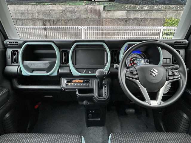 スズキ ハスラー HYBRID G 愛知県 2024(令6)年 0.1万km デニムブルー ガンメタリック 2トーン 登録時走行101km/後期型/ツートンルーフ/セーフティサポート/・デュアルカメラブレーキサポート/・誤発進抑制機能/・車線逸脱抑制機能/・車線逸脱警報機能/・ふらつき警報機能/・アダプティブクルーズコントロール/・ハイビームアシスト/・標識認識機能/・後退時ブレーキサポート/・後方誤発進抑制機能/・先行車発進お知らせ機能/リアパーキングセンサー/LEDライト/前席シートヒーター/スマートキー/保証書・取説/スペアキー