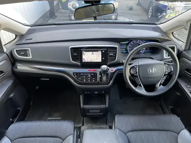 ホンダ オデッセイ ハイブリッド アブソルートセンシングEXパック 東京都 2016(平28)年 6万km プレミアムヴィーナスブラックP 純正ナビ/純正フリップダウンモニター/FM/AM/DVD/CD/マルチビューカメラシステム/フルセグTV/ETC/衝突軽減ブレーキ装置/両側電動スライドドア/ハーフレザー/レーンアシスト/LEDヘッドライト