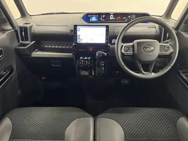 ダイハツ タント カスタム RS 三重県 2022(令4)年 5.2万km ブラックマイカメタリック ガソリン・ターボ/FF/インパネCVT/純正 9インチナビ NMZN-Y72DS/（FM/AM/CD/DVD/Bluetooth/HDMI/iPod/USB/SD/MEMORY MUSIC/TV）/バックカメラ/両側パワースライドドア/ドライブレコーダー 前後/ETC/スマートアシスト3/・衝突回避支援ブレーキ機能（対車両・対歩行者）/・衝突警報機能（対車両・対歩行者）/・ブレーキ制御付誤発進抑制機能（前方・後方）/・レーダークルコン/・レーンキープコントロール（LKC）/・車線逸脱抑制制御機能/・車線逸脱警報機能/・コーナーセンサー（フロント2個／リヤ2個）/・標識認識機能（進入禁止）/装備/・ハーフレザーシート/・シートヒーター（D/N）/・オートエアコン/・オートライト/・オートハイビーム/・LED ヘッドランプ＋サイドビューランプ＋フロントフォグランプ/・運転席ロングスライド機能/・ステアリングスイッチ/・充電用USBジャック（タイプA・運転席側）/・プッシュスタート/・純正15inAW/・スマートキーx2/・保/取/ナビ取/など