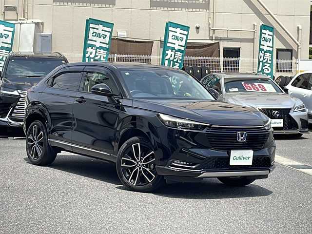 ホンダ ヴェゼル ハイブリッド e:HEV Z 愛知県 2022(令4)年 3.8万km クリスタルブラックパール /禁煙車//ワンオーナー//純正メモリナビ//AM/FM/USB/BT//前後ドライブレコーダー//ハーフレザーシート//革巻きステアリング//ステアリングスイッチ//前席シートヒーター//ステアリングヒーター//パワーバックドア//ビルトインETC//ホンダセンシング//路外逸脱抑制//レーンキープアシスト//ブラインドスポットインフォメーション//踏み間違い衝突軽減//CMBS//ACC//パーキングセンサー//ヒルディセントコントロール//電動パーキング//ブレーキホールド//LEDオートライト//フロントフォグ//オートハイビーム//純正フロアマット//純正ドアバイザー//保証書/取扱説明書/スペアキー