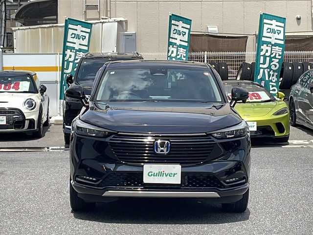 ホンダ ヴェゼル ハイブリッド e:HEV Z 愛知県 2022(令4)年 3.8万km クリスタルブラックパール /禁煙車//ワンオーナー//純正メモリナビ//AM/FM/USB/BT//前後ドライブレコーダー//ハーフレザーシート//革巻きステアリング//ステアリングスイッチ//前席シートヒーター//ステアリングヒーター//パワーバックドア//ビルトインETC//ホンダセンシング//路外逸脱抑制//レーンキープアシスト//ブラインドスポットインフォメーション//踏み間違い衝突軽減//CMBS//ACC//パーキングセンサー//ヒルディセントコントロール//電動パーキング//ブレーキホールド//LEDオートライト//フロントフォグ//オートハイビーム//純正フロアマット//純正ドアバイザー//保証書/取扱説明書/スペアキー
