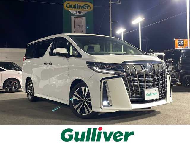 トヨタ アルファード S Cパッケージ 山口県 2021(令3)年 3.7万km ホワイトパールクリスタルシャイン ワンオーナー/1/2列目サンルーフ/フリップダウンモニター/純正ナビフルセグTV、AM/FM、Bluetooth）/バックカメラ/両側パワースライドドア/パワーバックドア/本革シート/1/2列目パワーシート/1列目シートヒーター＆ベンチレーション/ステアリングヒーター/シートメモリー