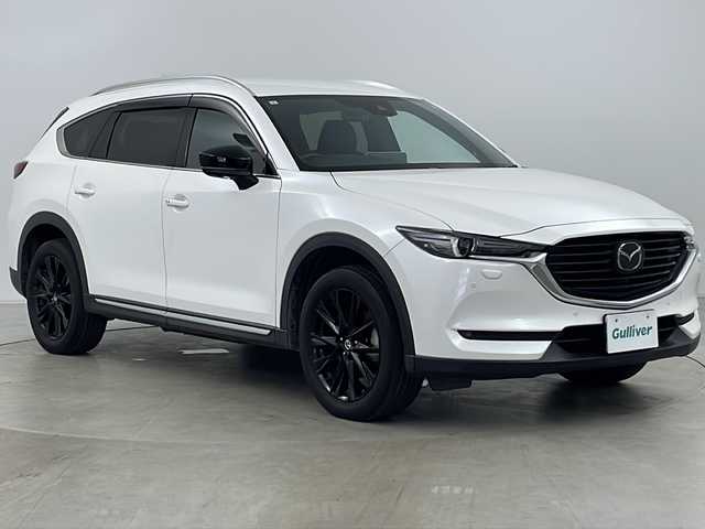 マツダ ＣＸ－８ XD ブラックトーンエディション 道央・札幌 2021(令3)年 6.3万km スノーフレイクホワイトパールマイカ ・4WD/・寒冷地仕様/・ワンオーナー/・純正SDナビ&CD&DVD&SD&BT&フルセグ&USB/・i-ACTIVSENSE/・速度標識警報/・ブラインドスポットモニター/・車線逸脱警報システム/・レーンキープアシスト/・パーキングセンサー/・スマートブレーキサポート/・スマートシティブレーキサポート/・ヘッドアップディスプレイ/・レーダークルーズコントロール/・全方位カメラ/・フロントカメラ/・サイドカメラ/・バックカメラ/・パワーバックドア/・BOSEサウンド/・置くだけ充電/・ハーフレザーシート/・シートヒーター/・パワーシート/・メモリーシート/・ドアミラーヒーター/・革巻きステアリング/・パドルシフト/・ステアリングスイッチ/・オートライト/・LEDヘッドライト/・LEDフォグ/・バックフォグ/・ETC/・純正フロアマット/・純正19インチAW