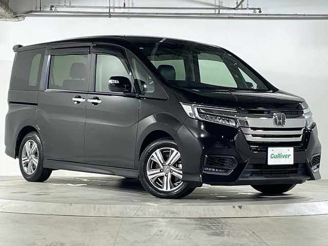 ホンダ ステップワゴン スパーダ eHEV G EXホンダS 広島県 2021(令3)年 6.3万km プレミアムスパークルブラックパール 禁煙/ホンダセンシング/・衝突軽減ブレーキ〈CMBS〉/・誤発進抑制機能/・歩行者事故低減ステアリング/・外逸脱抑制機能/・渋滞追従機能付アダプティブ・クルーズ・コントロール/・LKAS〈車線維持支援システム〉/・先行車発進お知らせ機能/・標識認識機能/純正10型ナビ/・CD/DVD/Bluetooth/フルセグTV/ApplecarPlay/バックカメラ/両側パワースライドドア/わくわくゲート/革巻きステアリング/ステアリングスイッチ/オートライト/LEDヘッドライト/フォグランプ/ハーフレザーシート/シートヒーター/コンフォートビューパッケージ/電動パーキングブレーキ/オートブレーキホールド/純正フロアマット/ドアバイザー/ビルトインETC2.0/W+サイド+カーテンエアバック