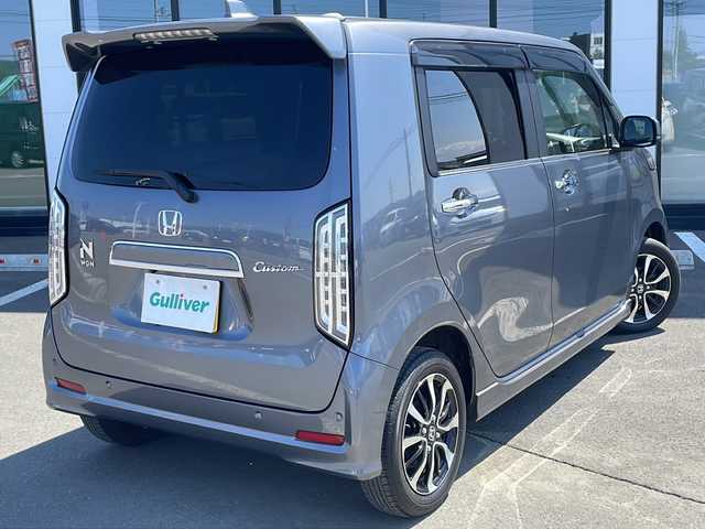 ホンダ Ｎ ＷＧＮ カスタム L ホンダセンシング 道東・釧路十勝 2020(令2)年 3万km シャイニンググレーM ・４WD/・ワンオーナー/・純正SDメモリナビ/（AM・FM・CD・DVD・BT・フルセグ）/・・バックカメラ/・スマートキー/・プッシュスタート/・クルーズコントロール/・ＥＴＣ/・シートヒーター/・アイドリングストップ/・横滑り防止装置/・リアセンサー/・衝突軽減ブレーキ/・LEDヘッドライト