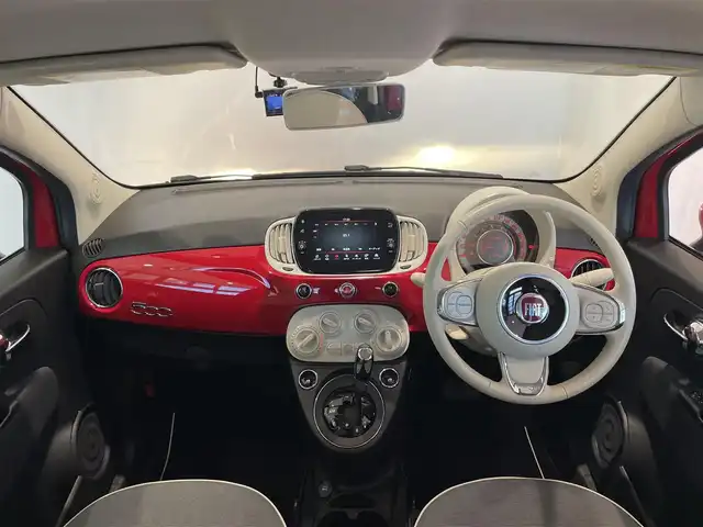 フィアット ５００ 1．2 ポップ 愛知県 2018(平30)年 2.2万km 赤 純正ディスプレイオーディオ　/Ｂｌｕｅｔｏｏｔｈ　/ＦＭ／ＡＭ　/ＵＳＢ　/ＥＴＣ　/ステアリングリモコン　/ドライブレコーダー