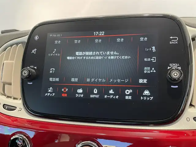 フィアット ５００ 1．2 ポップ 愛知県 2018(平30)年 2.2万km 赤 純正ディスプレイオーディオ　/Ｂｌｕｅｔｏｏｔｈ　/ＦＭ／ＡＭ　/ＵＳＢ　/ＥＴＣ　/ステアリングリモコン　/ドライブレコーダー