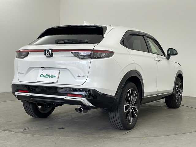 ホンダ ヴェゼル ハイブリッド e:HEV Z 栃木県 2023(令5)年 3.8万km プラチナホワイトパール ワンオーナー/SDナビ/フルセグテレビ/TV/CD/DVD/BT/コーナーセンサー/バックカメラ/ドライブレコーダー/置くだけ充電/デュアルオートエアコン/ドアバイザー/クルーズコントロール追従あり/レーンキープアシスト/横滑り防止システム