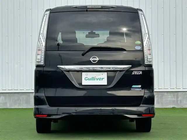 日産 セレナ HWS S HV Vセレ +Sefty 香川県 2015(平27)年 4.6万km ダイヤモンドブラック ディーラーOPナビ/フルセグTV/全方位カメラ/両パワスラ/純正フロアマット/ウォークスルー/ＬＥＤヘッドライト/スマートキー/スペアキー有