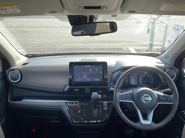 日産 デイズ HWS G ターボ プロパイロットED 島根県 2019(令1)年 4.5万km プレミアムサンシャインオレンジ 純正9インチSDナビゲーション(MM319D-L)/フルセグ BT CD DVD/エマージェンシーブレーキ/プロパイロット/アラウンドビューカメラ/純正前方ドライブレコーダー(DJ4-D)/電子パーキング/AUTO HOLD/LEDヘッドライト/AUTOライト/フォグライト/ETC/ハーフレザーシート/シートリフター/アイドリングストップ