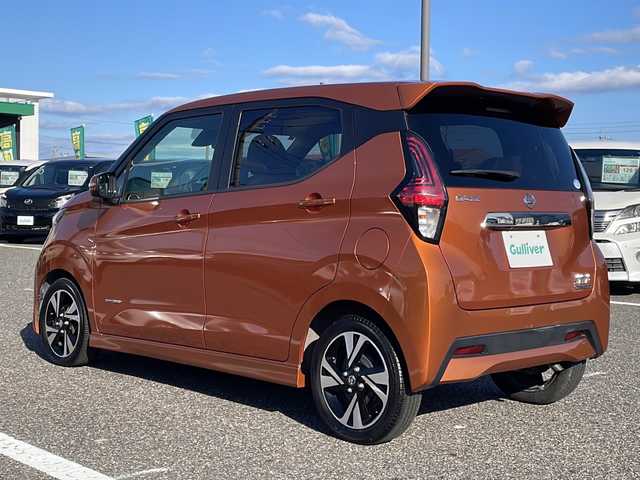 日産 デイズ HWS G ターボ プロパイロットED 島根県 2019(令1)年 4.5万km プレミアムサンシャインオレンジ 純正9インチSDナビゲーション(MM319D-L)/フルセグ BT CD DVD/エマージェンシーブレーキ/プロパイロット/アラウンドビューカメラ/純正前方ドライブレコーダー(DJ4-D)/電子パーキング/AUTO HOLD/LEDヘッドライト/AUTOライト/フォグライト/ETC/ハーフレザーシート/シートリフター/アイドリングストップ