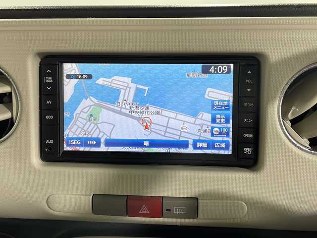ダイハツ ミラ ココア プラスG 沖縄県 2013(平25)年 7.2万km ミストブルーマイカメタリック 禁煙車/県外仕入れ/純正ディーラーナビ/【CD/DVD/ワンセグTV】/バックカメラ/スマートキー/シートカバー/ドアバイザー/ルーフレール/フォグランプ
