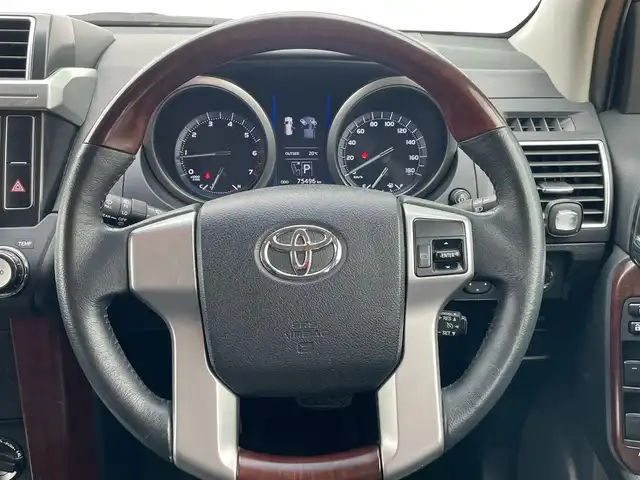 トヨタ ランドクルーザー プラド TX Lパッケージ 三重県 2016(平28)年 7.6万km ホワイトパールクリスタルシャイン ワンオーナー/BIGXメモリナビ/フルセグテレビ/バックカメラ/モデリスタフロントエアロ/サンルーフ/黒革シート/シートヒーター