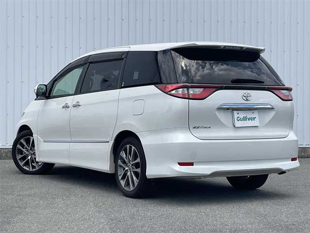 トヨタ エスティマ アエラス プレミアム 福岡県 2017(平29)年 3.4万km ホワイトパールクリスタルシャイン ワンオーナー/フリップダウンモニター/純正１０インチナビ（ＮＳＺＮ－Ｚ６６Ｔ）/フルセグTV/CD/DVD/BT/SD/PCS/LDA/両側パワースライドドア/パワーバックドア/バックカメラ/オートマチックハイビーム/ドラレコ/クルーズコントロール/ビルトインETC/パワーシート/スマートキー/プッシュスタート/AC100V/テレビキャンセラー/オットマン