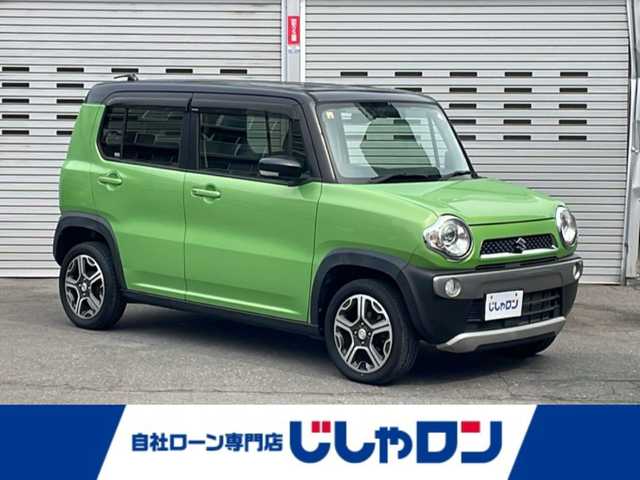 スズキ ハスラー X ターボ 道央・札幌 2016(平28)年 6.3万km ポジティブグリーンメタリック/ブラック2トーン (株)IDOMが運営する【じしゃロン札幌店】の自社ローン専用車両になりますこちらは現金またはオートローンご利用価格です。自社ローンご希望の方は別途その旨お申し付けください。/ワンオーナー/社外ナビ（AM/FM/CD/DVD/BT/フルセグTV）/4WD/ターボ付き/グリップコントロール/ヒルディセントコントロール/シートヒーター（D/N席）/前後ドライブレコーダー/ETC/純正15インチアルミホイール/純正フロアマット/スマートキー/電動格納ドアミラー/ステアリングスイッチ/取説/保証書