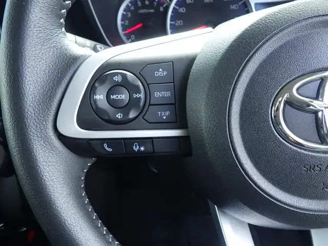 トヨタ ルーミー カスタムG－T 千葉県 2022(令4)年 3.3万km ブラックマイカメタリック/ファイアークォーツレッドメタリック スマートアシストIII/レーダークルーズコントロール/エコアイドル/両側パワースライドドア/ディスプレイオーディオ/純正地デジTV/【Bluetooth接続】/【Apple CarPlay　Android Auto対応】/バックカメラ/革巻きステアリング/ステアリングスイッチ/ETC/LEDヘッドライト/フォグライト/ウインカーミラー/コーナーセンサー/純正15インチアルミホイル/キーフリーシステム