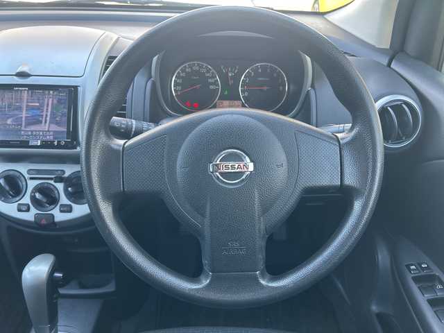 日産 ノート 15X 東京都 2009(平21)年 9万km ダイヤモンドシルバー 社外メモリナビ（AVIC-RZ201）/・TV/CD/DVD/USB/バックカメラ/盗難防止装置/電動格納ミラー/ドアバイザー/純正15インチアルミホイール/ETC/スペアキー1本