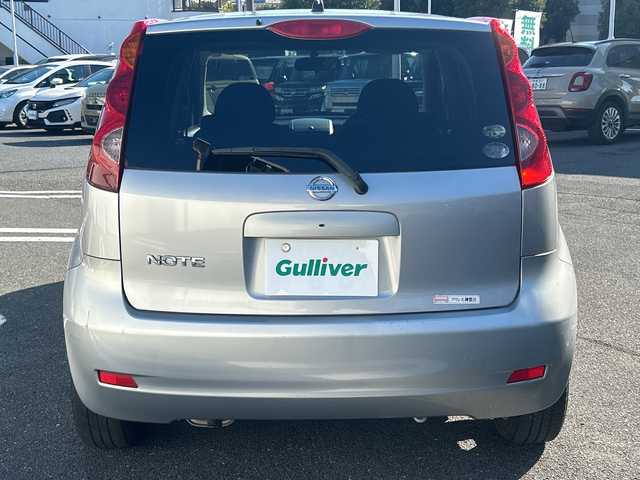 日産 ノート 15X 東京都 2009(平21)年 9万km ダイヤモンドシルバー 社外メモリナビ（AVIC-RZ201）/・TV/CD/DVD/USB/バックカメラ/盗難防止装置/電動格納ミラー/ドアバイザー/純正15インチアルミホイール/ETC/スペアキー1本